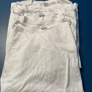 Bundle of 3 - Men’s White Croft & Barrow Crew Neck T-shirts size XL - NWOT